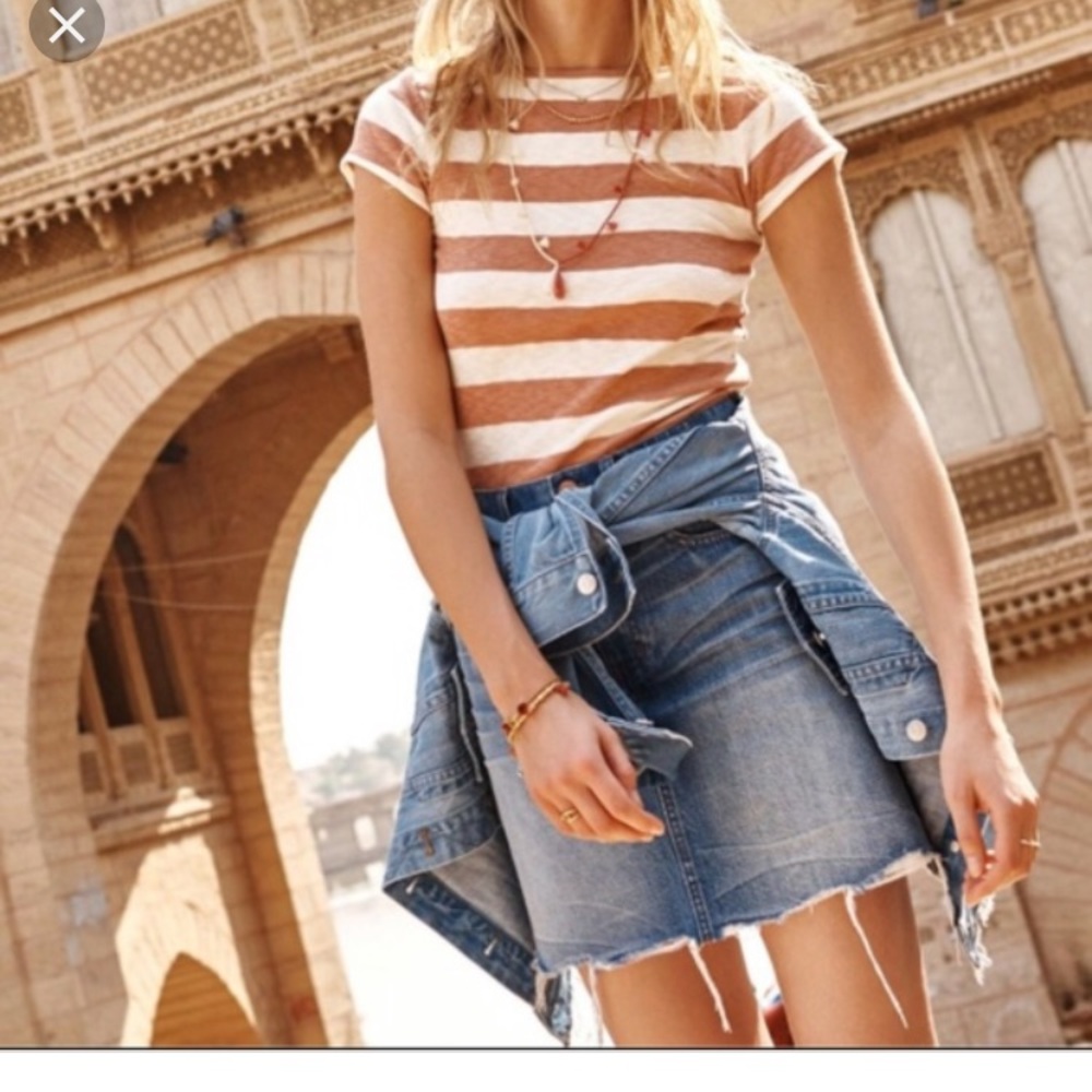 Madewell denim skirt